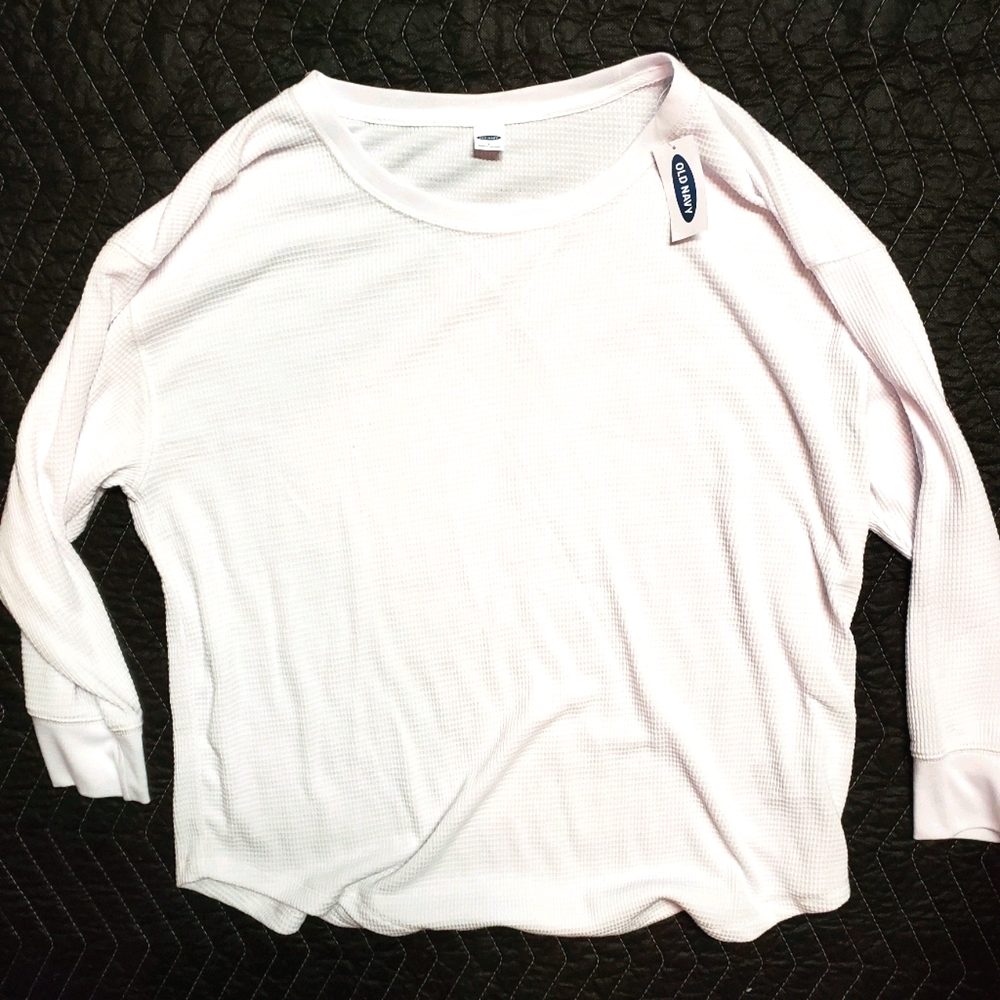 NWT! Old Navy Waffle Drop Long Sleeve lightweight